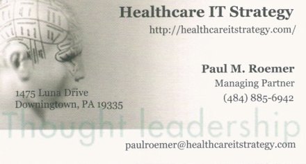 Paul Roemer Business Card